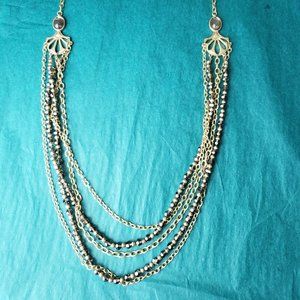 2/25$ Lia Sophia  Victorian inspired multiple strands necklace